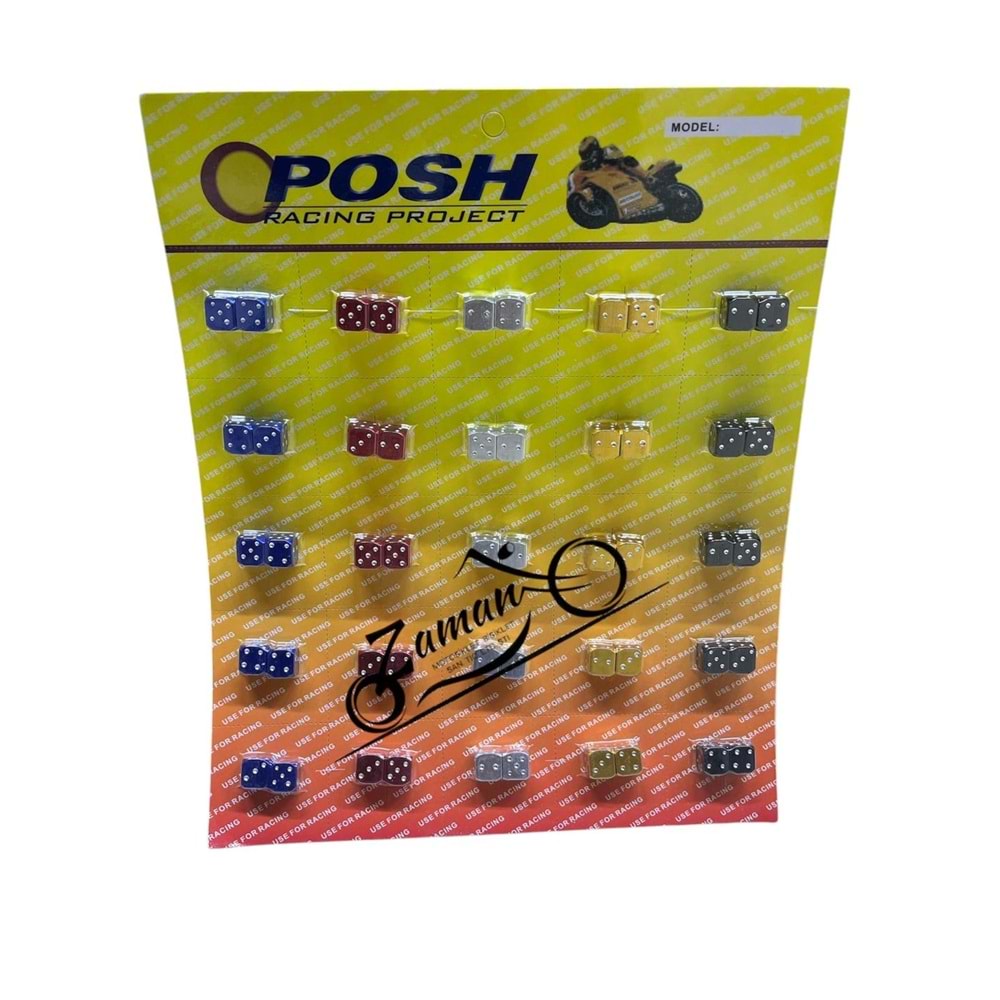 MOTOR SİBOB KAPAGI RENKLİ ZAR adet