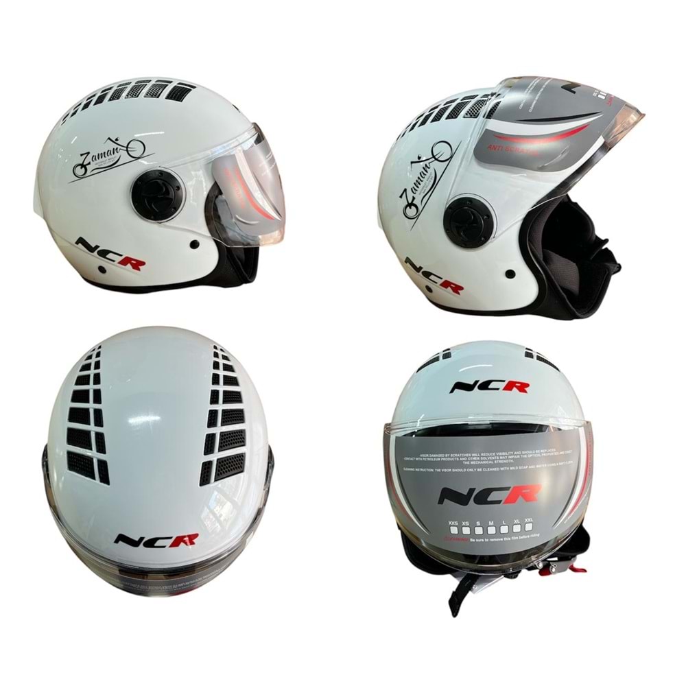 KASK ÇENESİZ NCR (BEYAZ) (M)