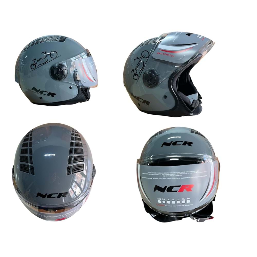 KASK ÇENESİZ NCR (NARDO GRİ) (S)