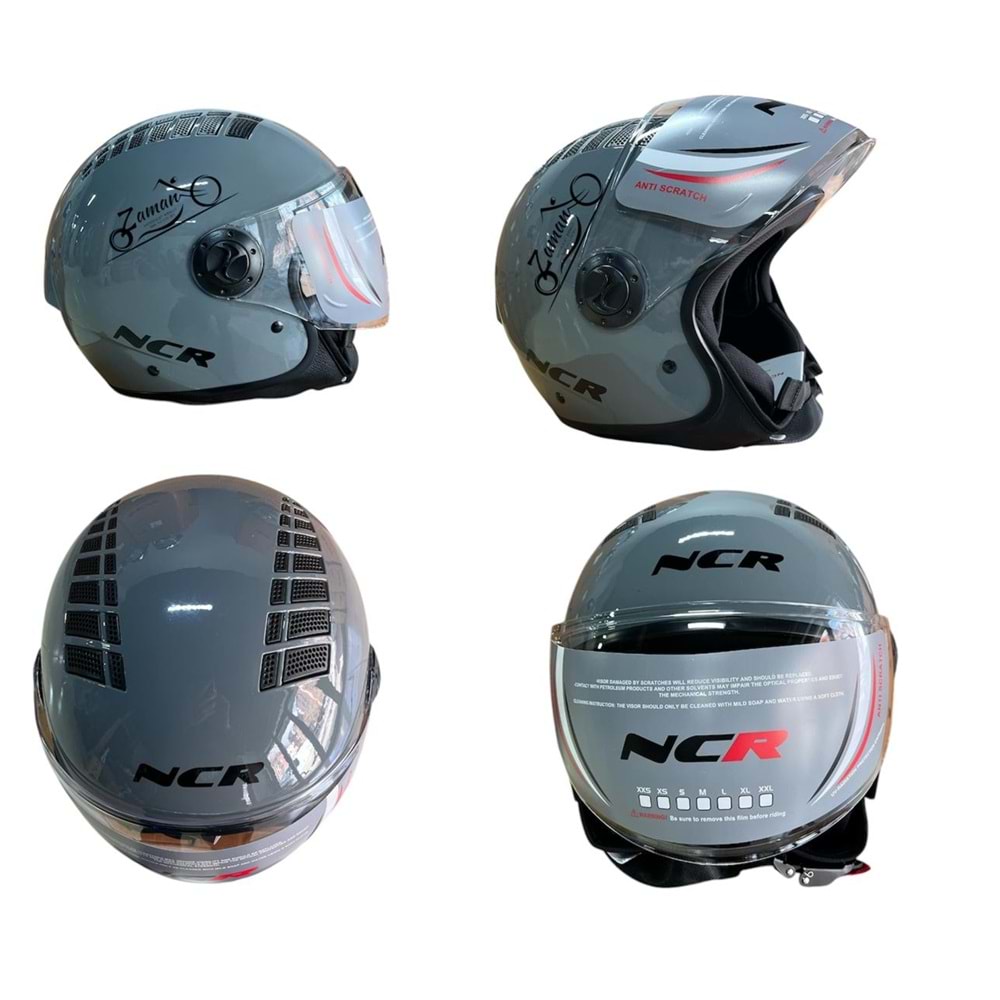 KASK ÇENESİZ NCR (NARDO GRİ) (M)
