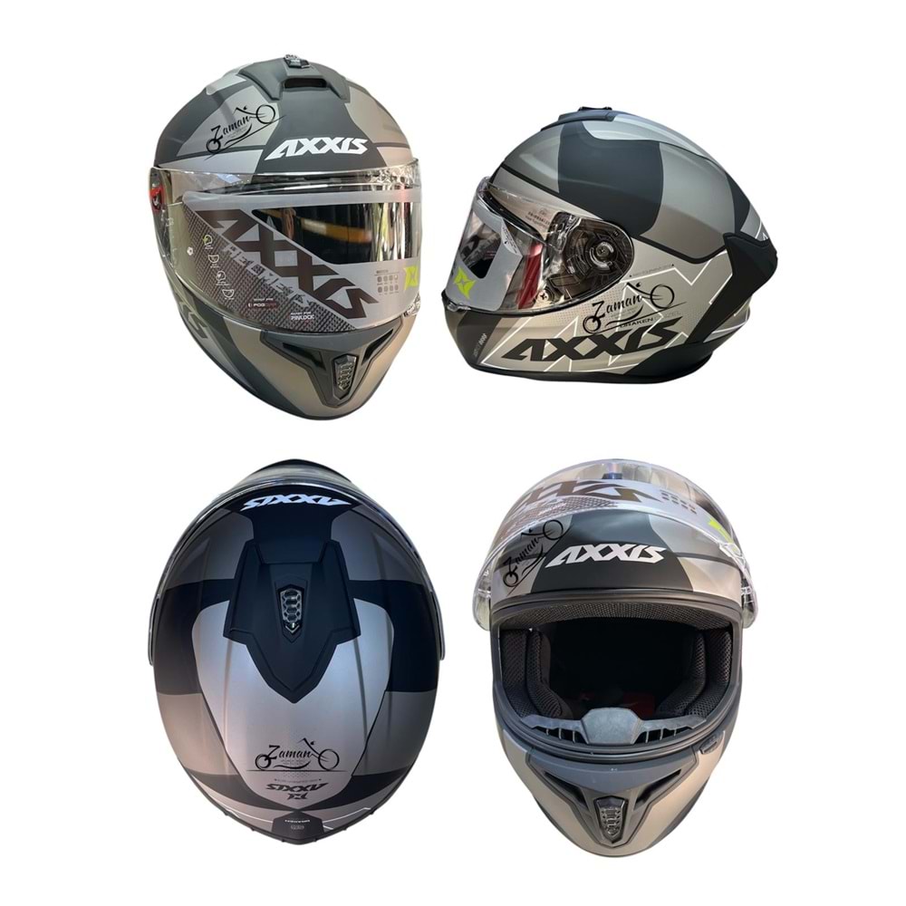 KASK ÇENE SABİT AXXIS (GRİ) (XXL)