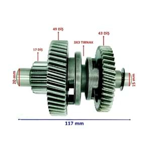 ATV ŞANZUMAN GERİ VİTES YÖN DİŞLİSİ 43-49 LX200