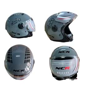 KASK ÇENESİZ NCR (NARDO GRİ) (S)