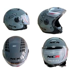 KASK ÇENESİZ NCR (NARDO GRİ) (M)