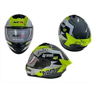 KASK ÇENE SABİT NCR (SARI GRAFİK) (S)