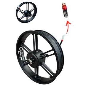 ARKA JANT KOMPLE E-BIKE PETAL DESTEKLİ 20x400