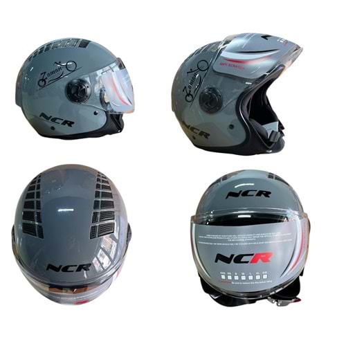 KASK ÇENESİZ NCR (NARDO GRİ) (M)