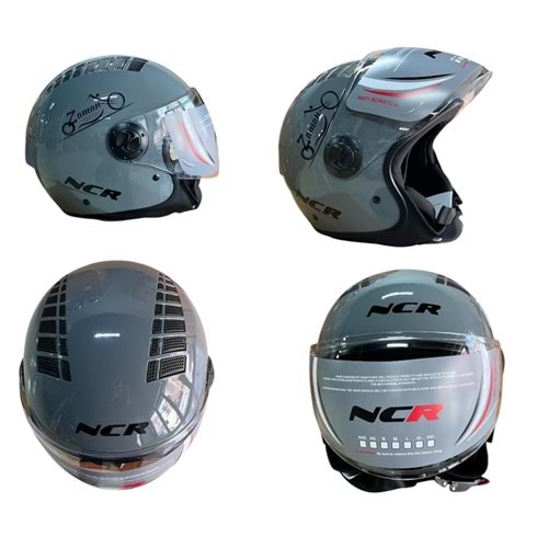 KASK ÇENESİZ NCR (NARDO GRİ) (XL)
