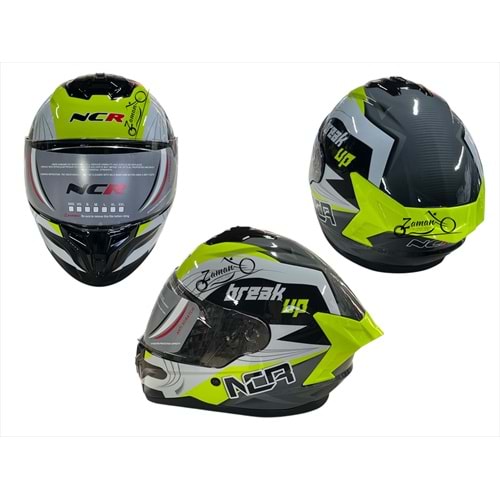 KASK ÇENE SABİT NCR (SARI GRAFİK) (S)